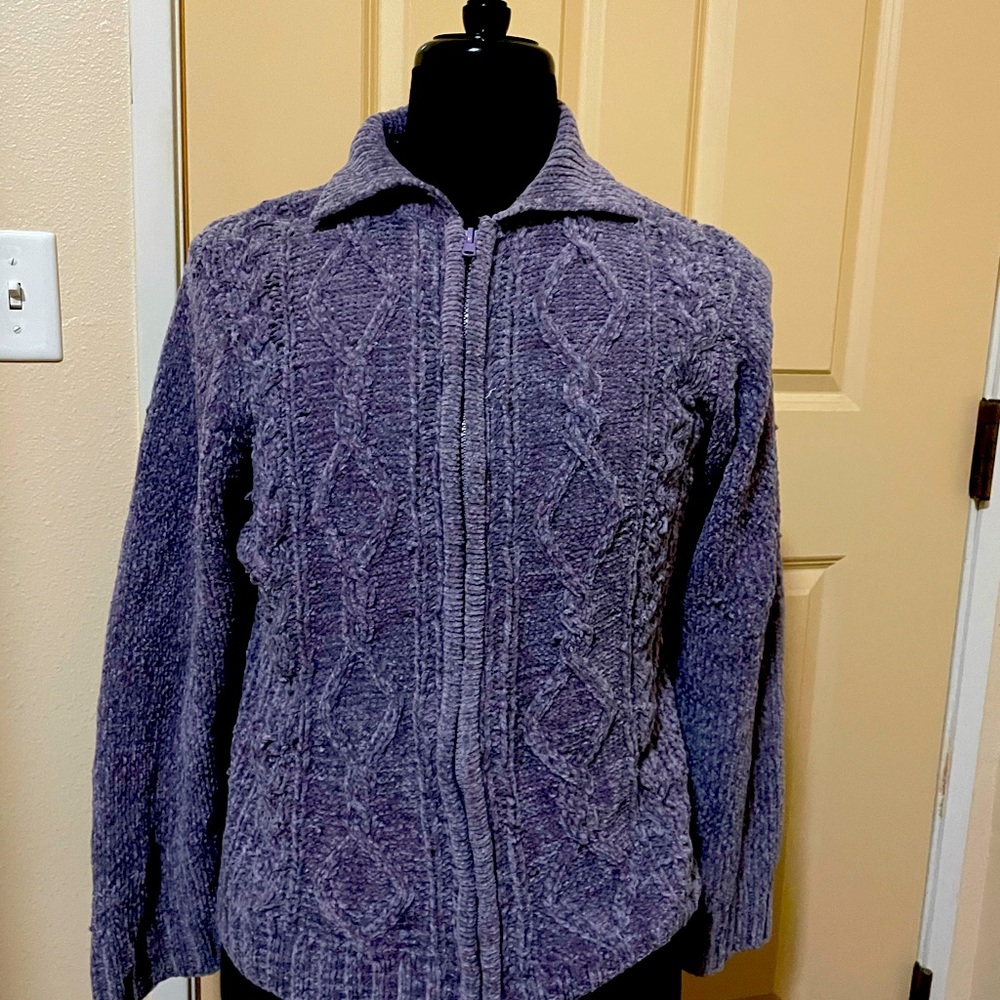 knit Zip up sweater
